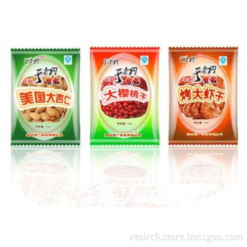 Middle Sealing Food Pouch Packaging Bag Clear Window For Sn